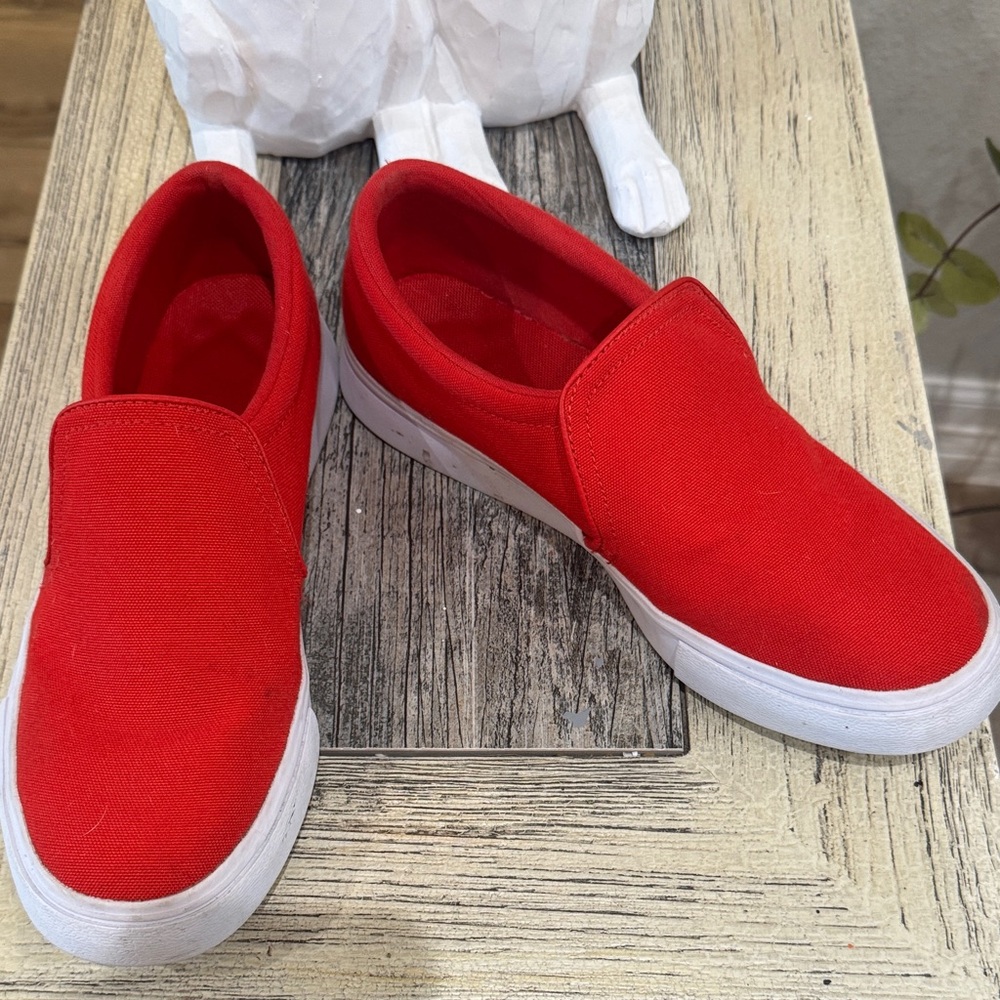 Nike Red Slip-On Loafers